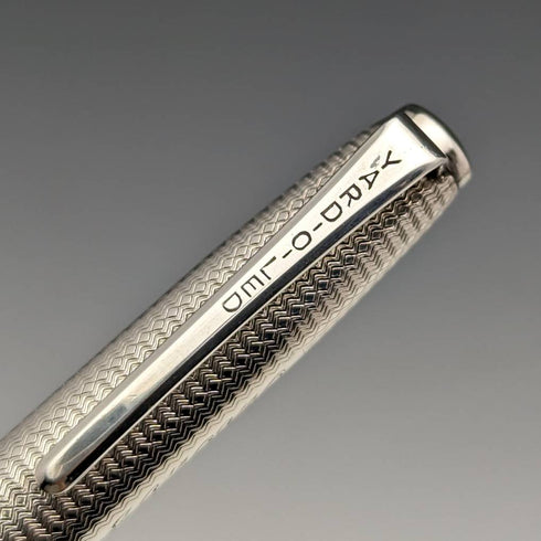 1976 British Vintage Yard O Red Sterling Silver Ballpoint Pen in Case